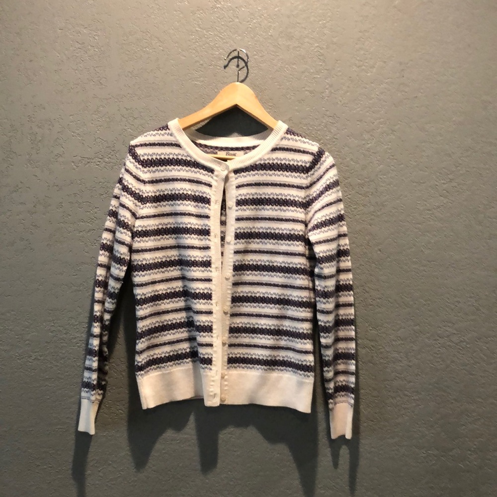 Fair isle cardigan sweater